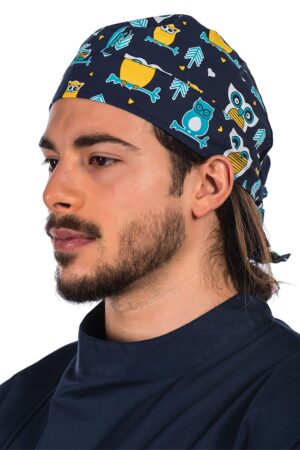 bandana cuffietta fantasia gufetti