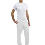Pantalone Teo - poli/cotton bianco