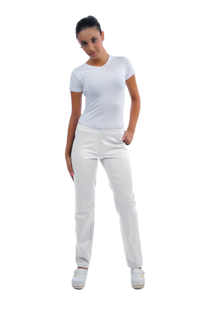 Pantalone Romina bianco - 100% cotone