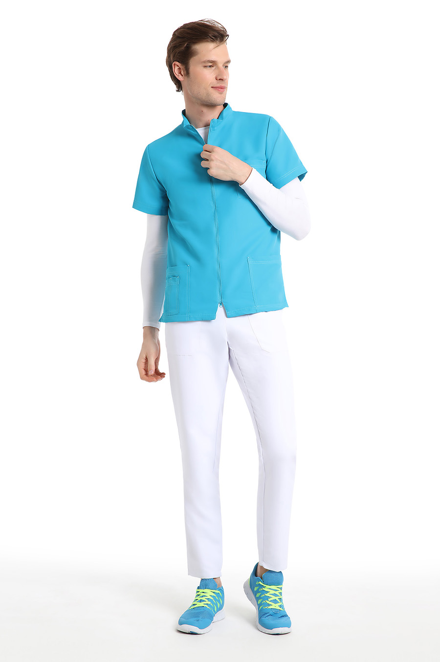 quick_medical_divisa_professionale_casacca_next_zip_corta_turchese_1_uomo