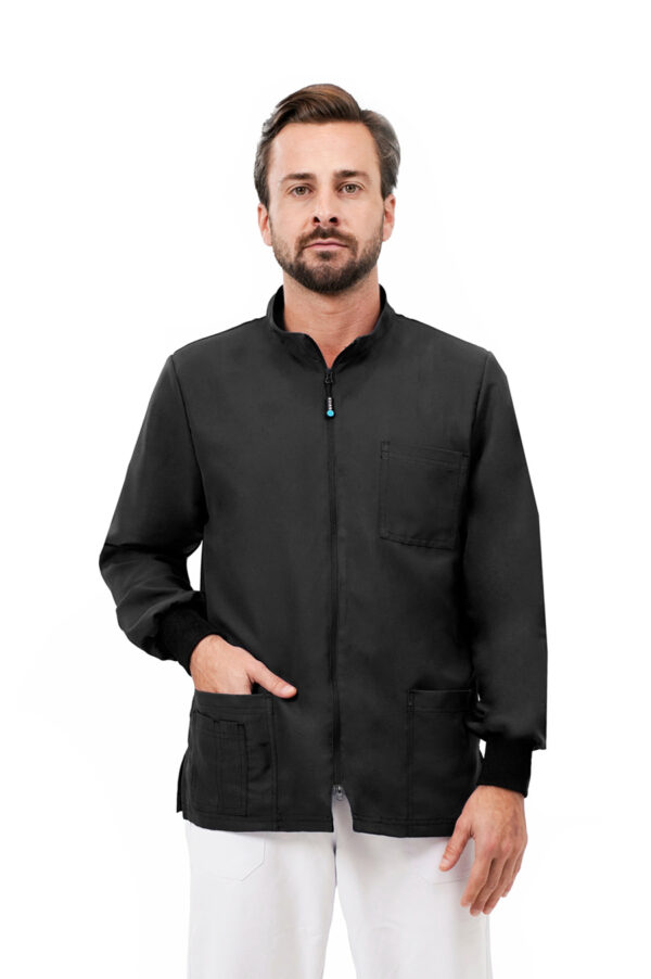 Quick Medical uniform - Casacca unisex Next black manica lunga