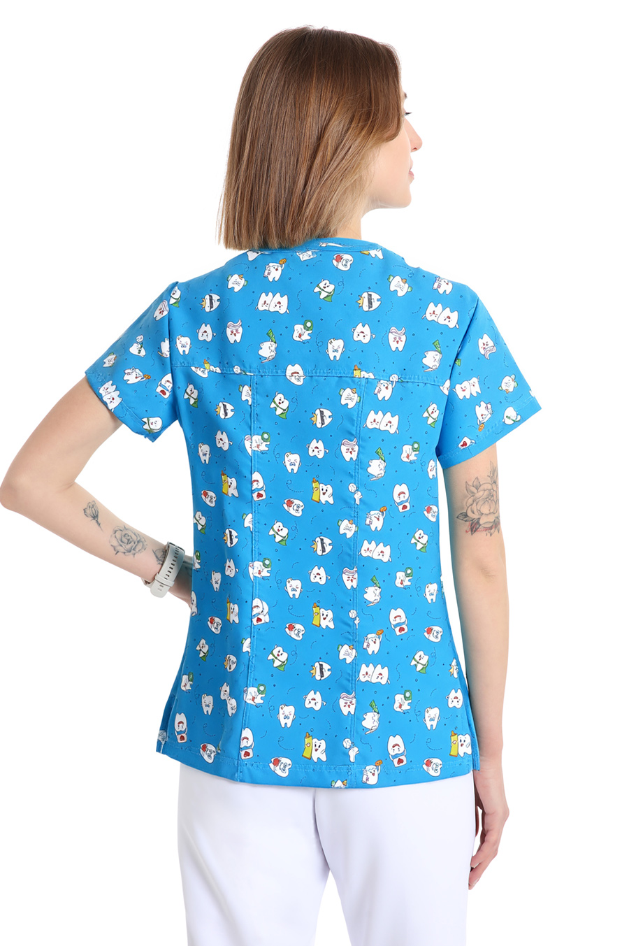 Quik Medical Uniform NO stiro - casacca sanitaria donna Power fantasia Dente