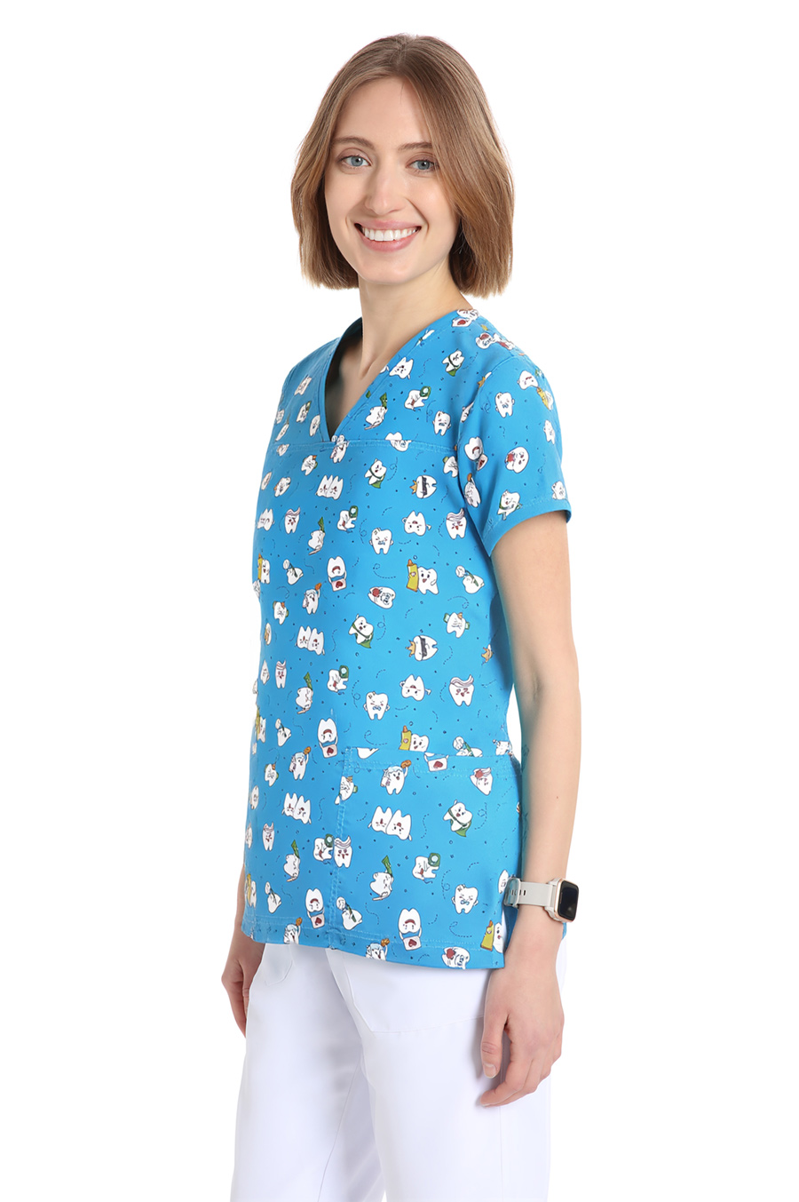 Quik Medical Uniform NO stiro - casacca sanitaria donna Power fantasia Dente