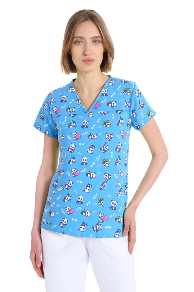Quik Medical Uniform NO stiro - casacca sanitaria donna Power fantasia Panda