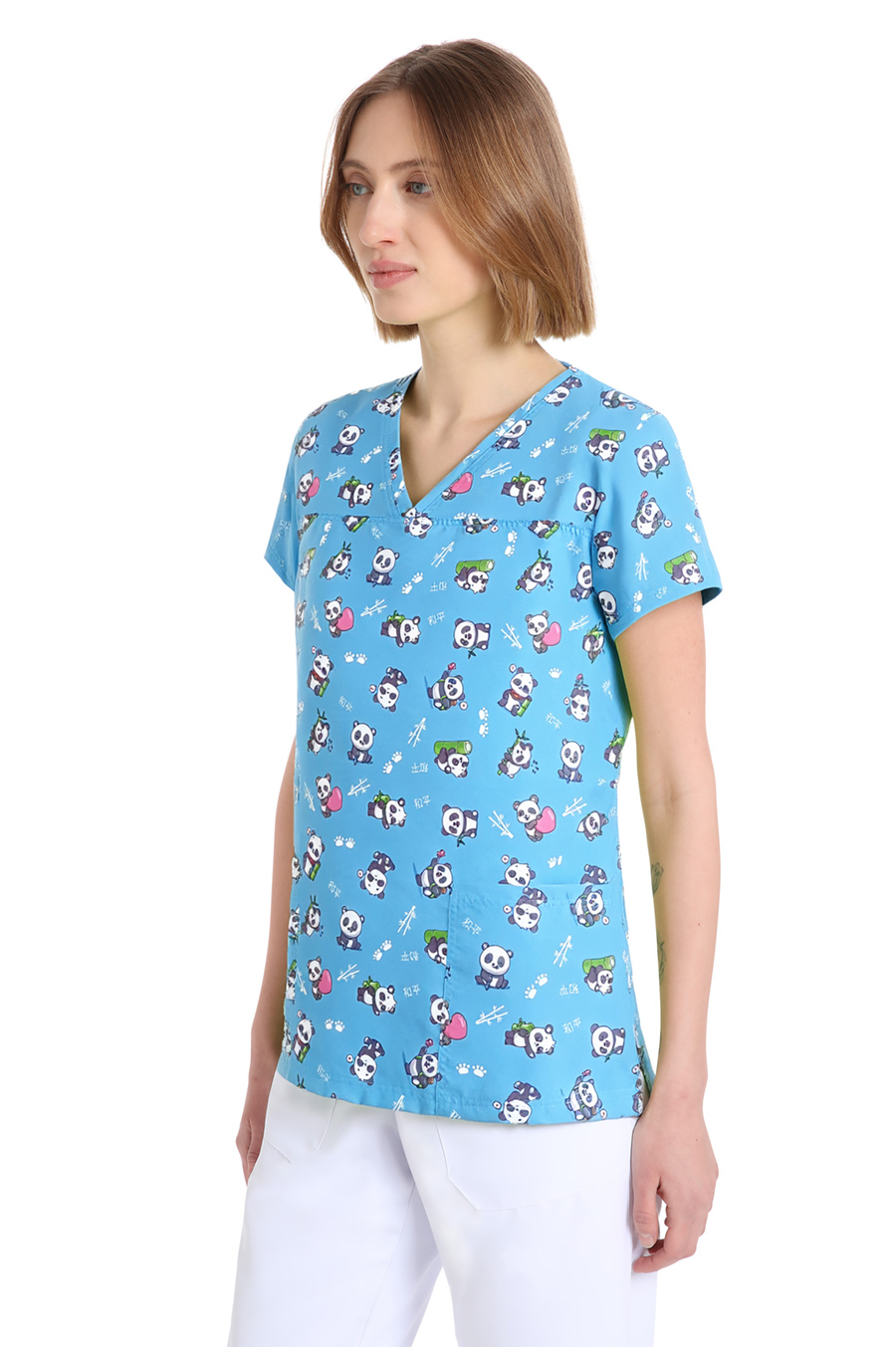 Quik Medical Uniform NO stiro - casacca sanitaria donna Power fantasia Panda
