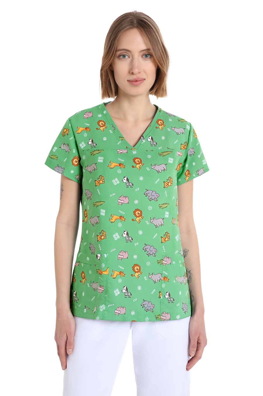 Quik Medical Uniform NO stiro - casacca sanitaria donna Power fantasia Savana