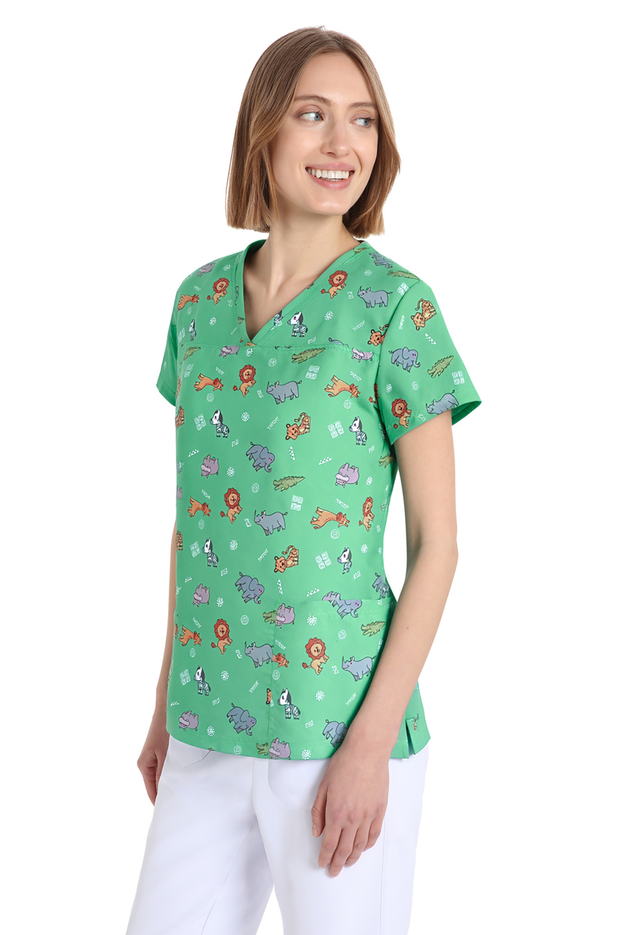 Quik Medical Uniform NO stiro - casacca sanitaria donna Power fantasia Savana