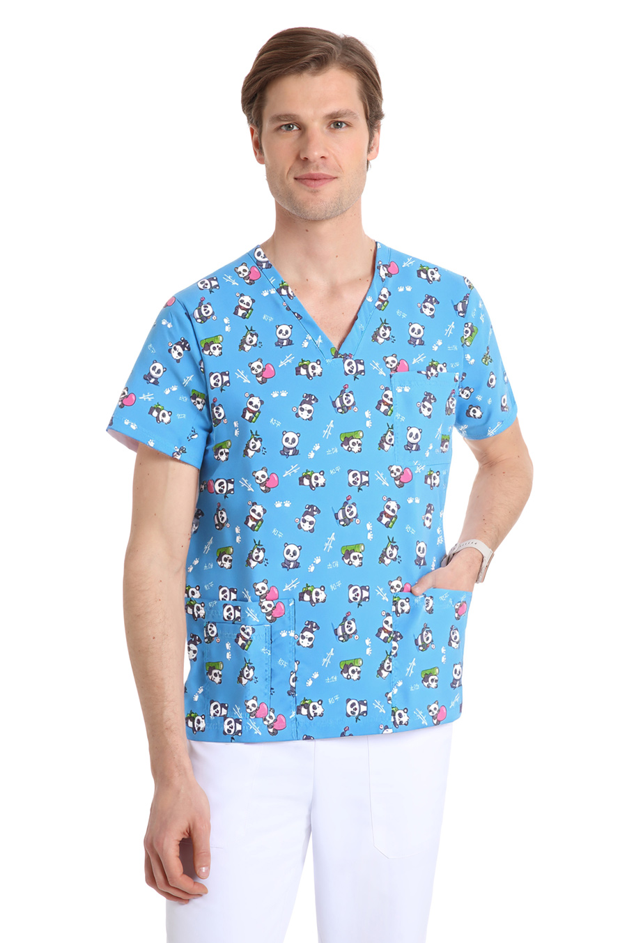 Quik Medical Uniform NO stiro - casacca sanitaria unisex Smart fantasia Panda