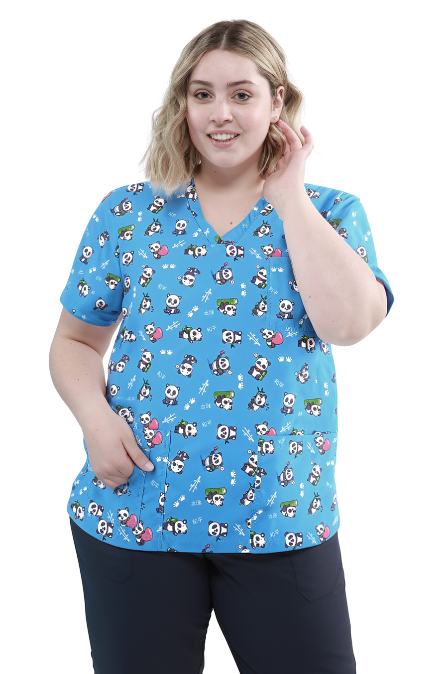 Quik Medical Uniform NO stiro - casacca sanitaria unisex Smart fantasia Panda